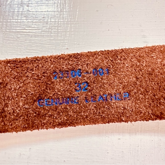 Bill Adler design skull brown leather beltmen's size 32 - Picture 9 of 9